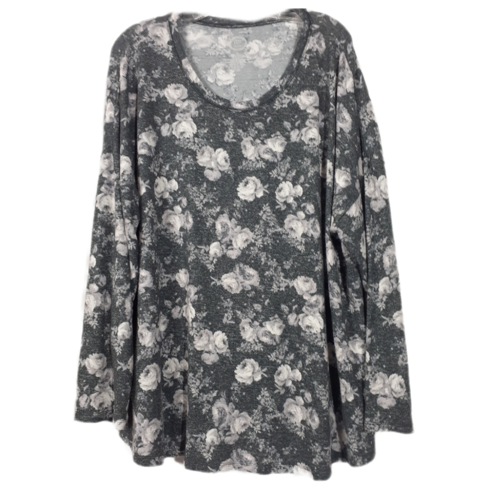Maurices Knit Longsleeve Floral Top
